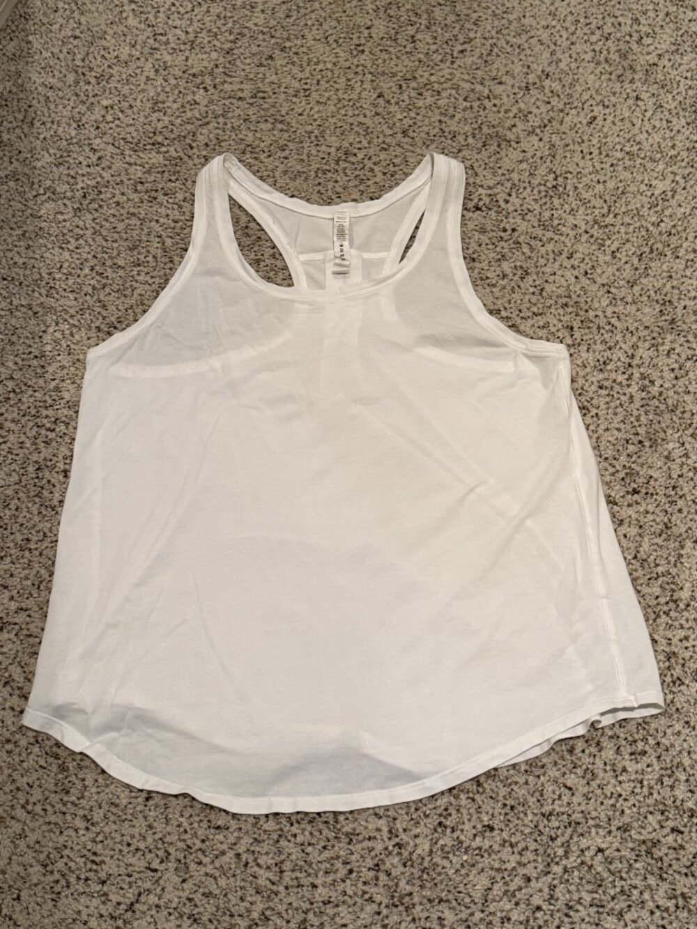 Lululemon | Pleated Racerback Tank Top | White | Size: 10